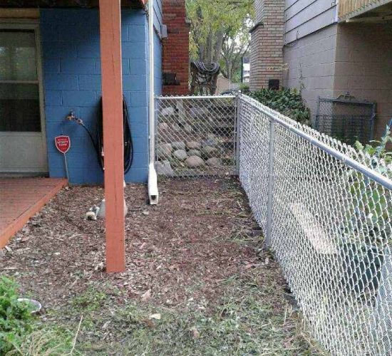 4 Galvanized Chain Link Fence Corner