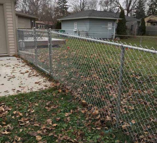 4 Galvanized Chain Link Fence Installation