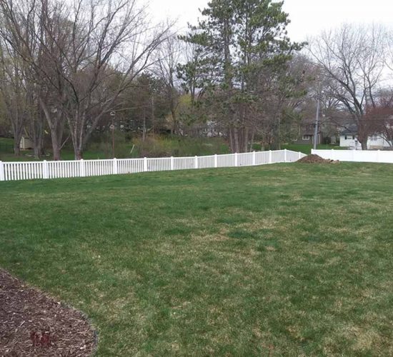 White Vinyl Picket Fence Minnesota Installation Company