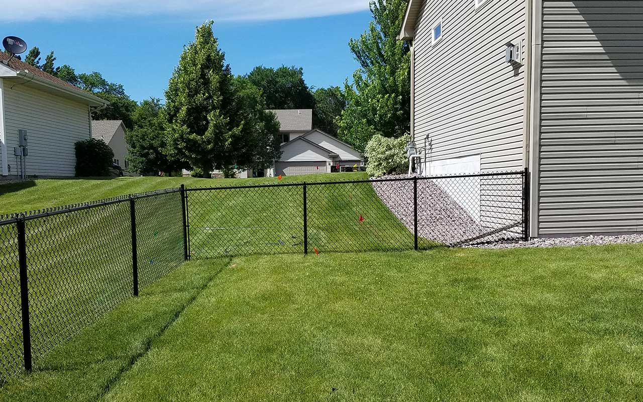 4 Black Chain Link Fence Installation Mn