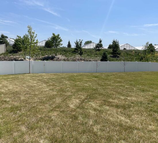 White Vinyl Privacy Fence Minnesota 18